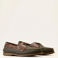 Ariat Country*Antigua Boat Shoe OLIVE NIGHT