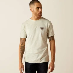 Ariat Oberteile & T-Shirts*Rodeo Proud T-Shirt OATMEAL HEATHER