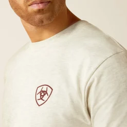Ariat Oberteile & T-Shirts*Rodeo Proud T-Shirt OATMEAL HEATHER