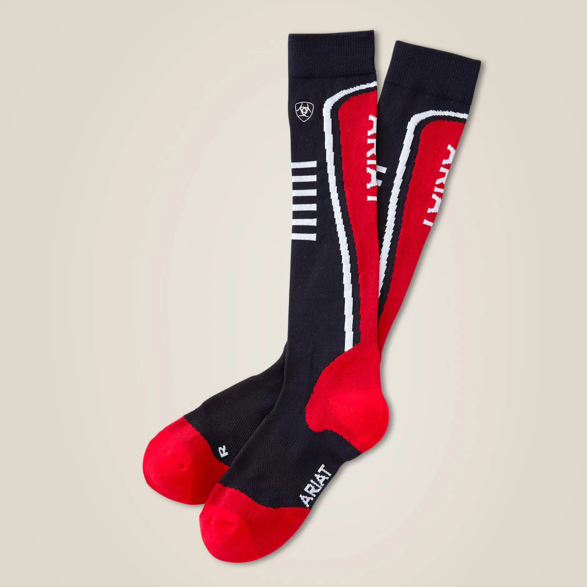 Ariat Socken*TEK Slimline Performance Socks NAVY/RED
