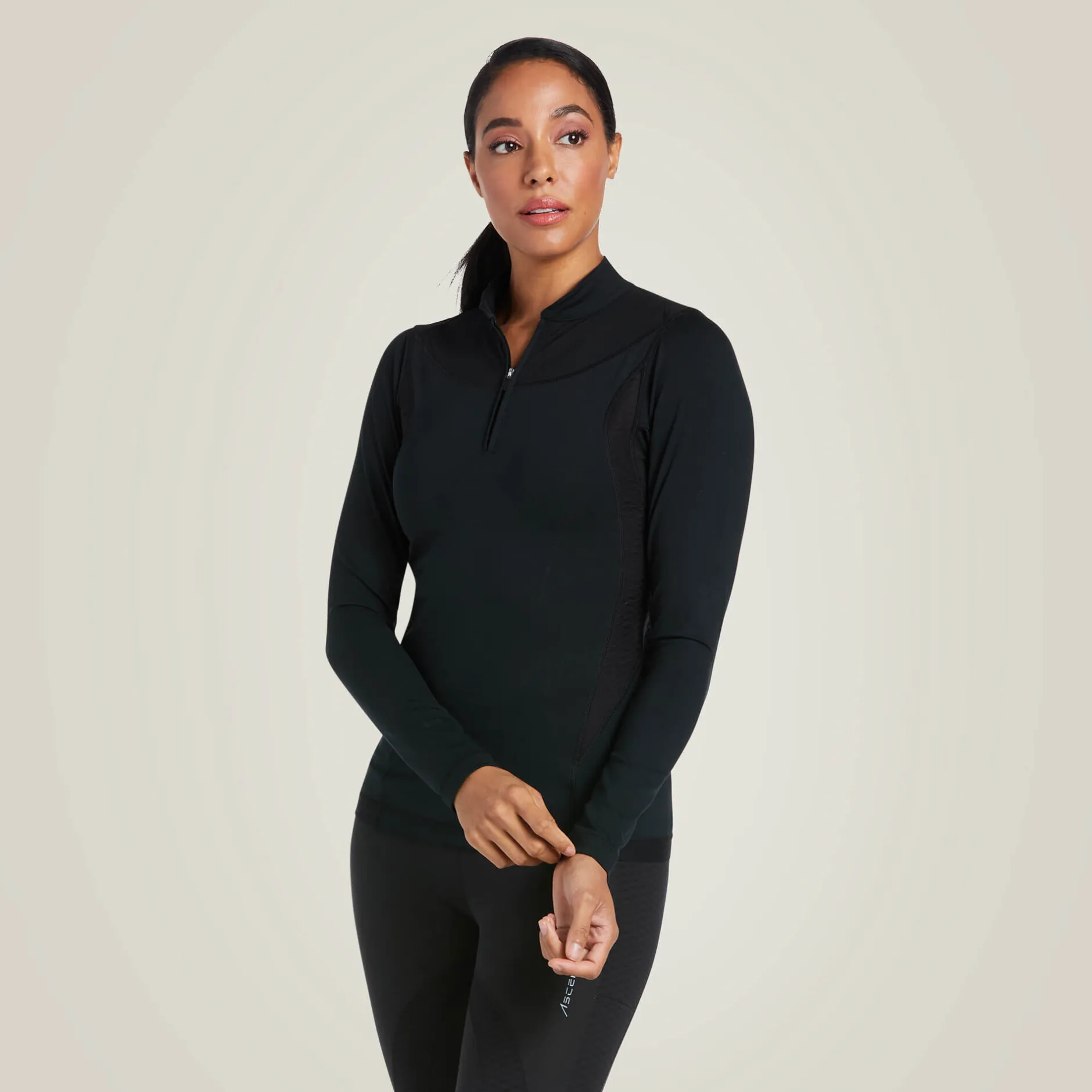 Ariat Oberteile & T-Shirts*Ascent 1/4 Zip Baselayer BLACK