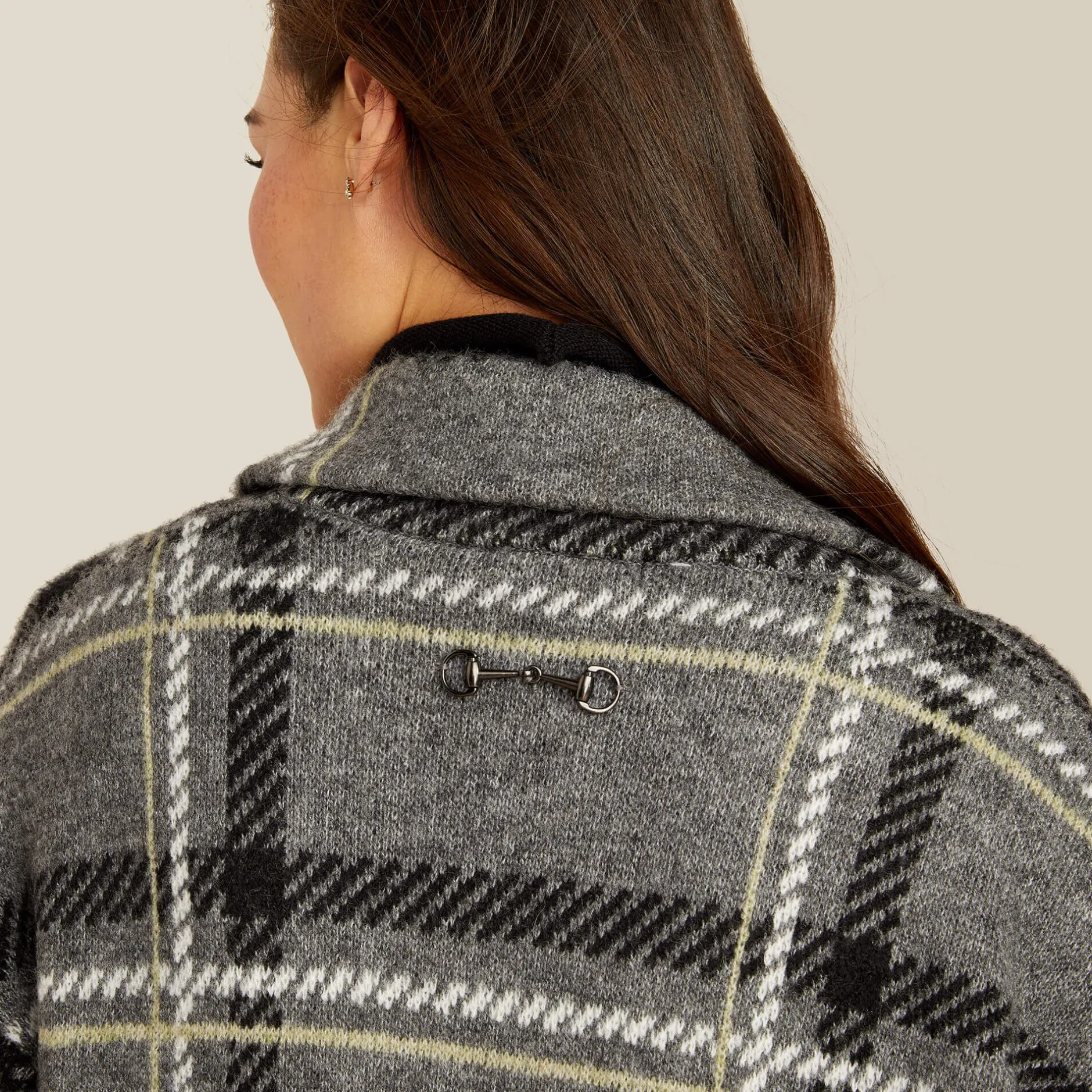 Ariat Sweatshirts & Hoodies|Strickmode & Cardigans*Ballston Cardigan CHARCOAL PLAID