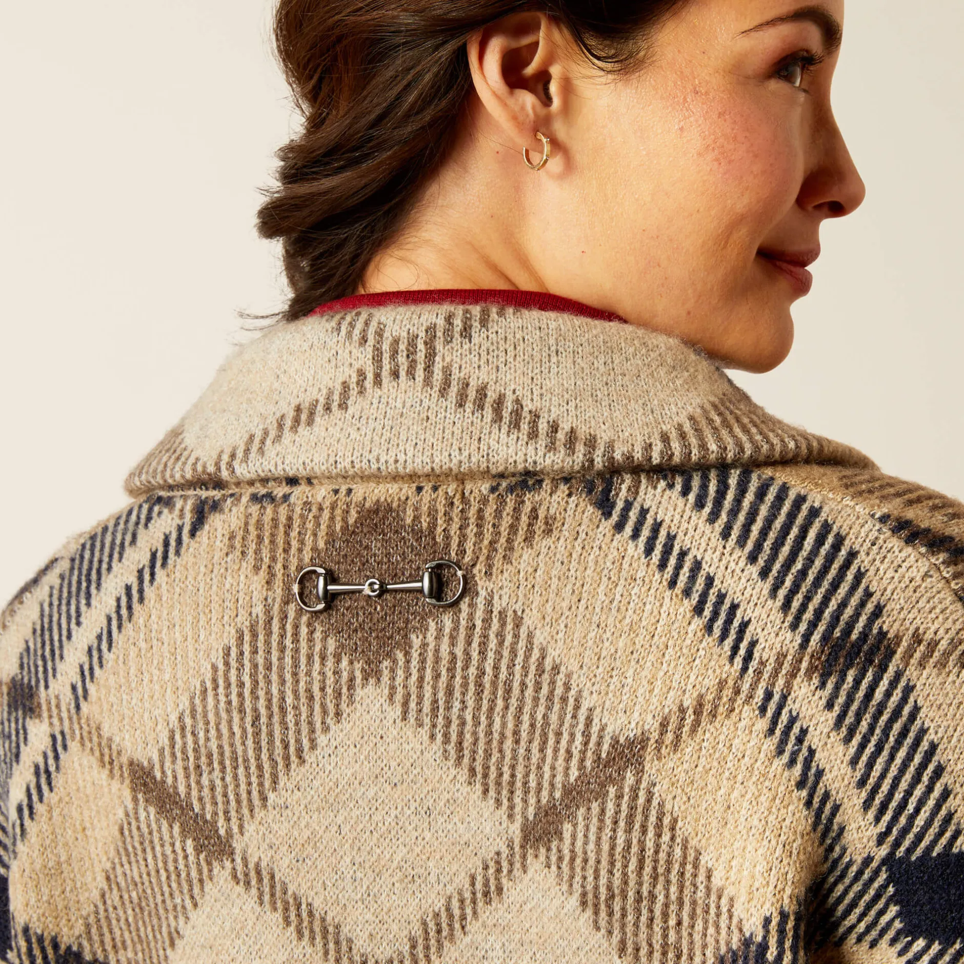 Ariat Sweatshirts & Hoodies|Strickmode & Cardigans*Ballston Cardigan OATMEAL PLAID