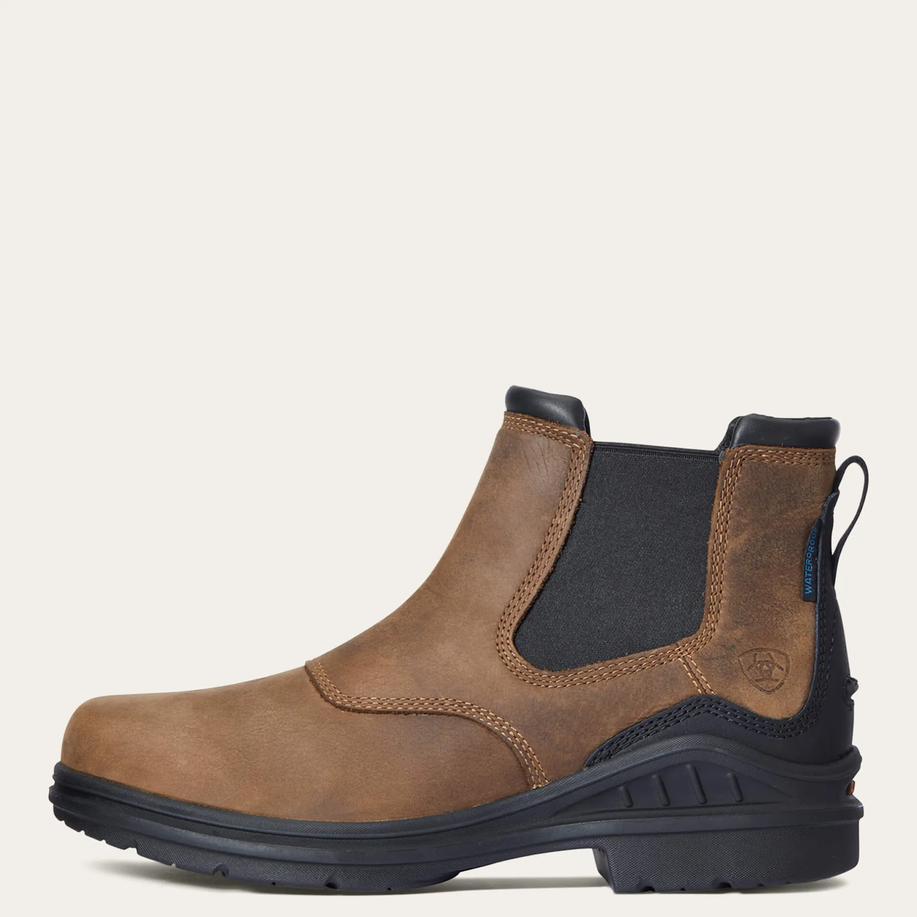 Ariat Wasserdichte Schuhe|Reiten*Barnyard Waterproof Chelsea Boot ANTIQUE BROWN
