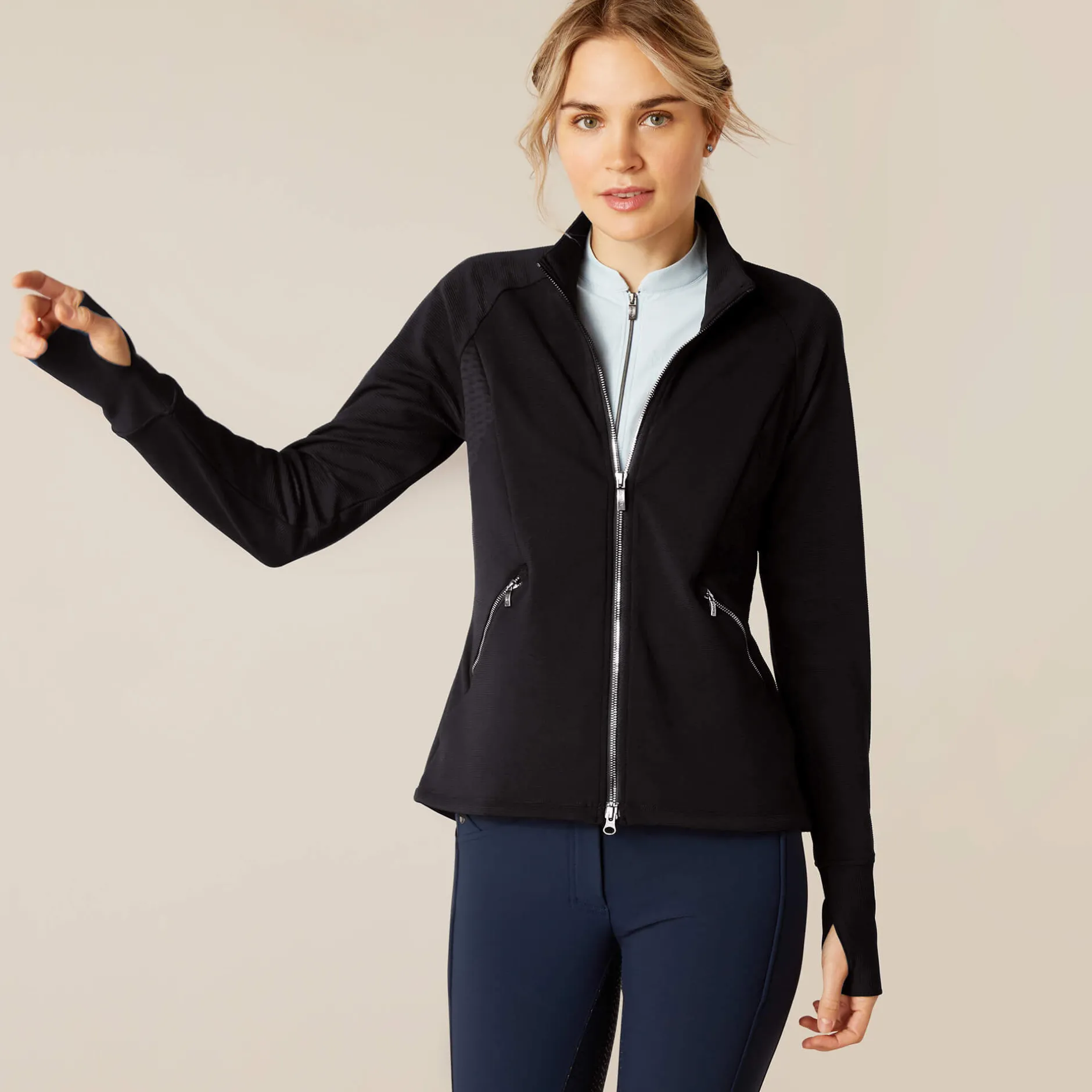 Ariat Sweatshirts & Hoodies*Bellatrix Full Zip Sweatshirt BLACK