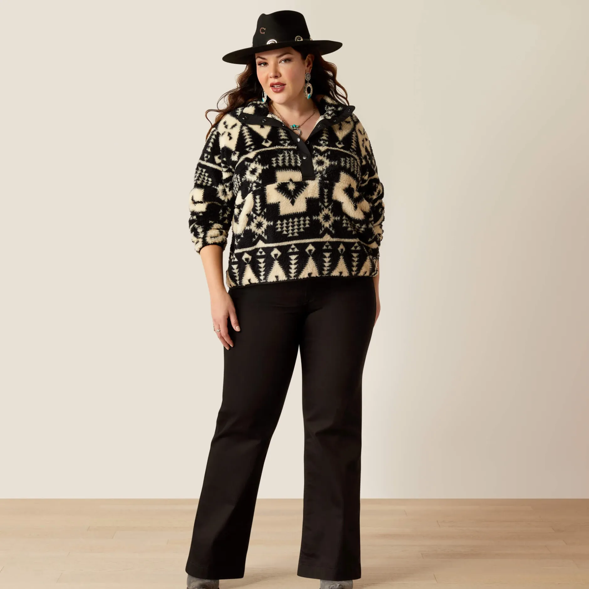 Ariat Hoodies & Sweatshirts|Sweatshirts & Hoodies*Berber Snap Front Sweatshirt WINSLOW SOUTHWEST PRINT