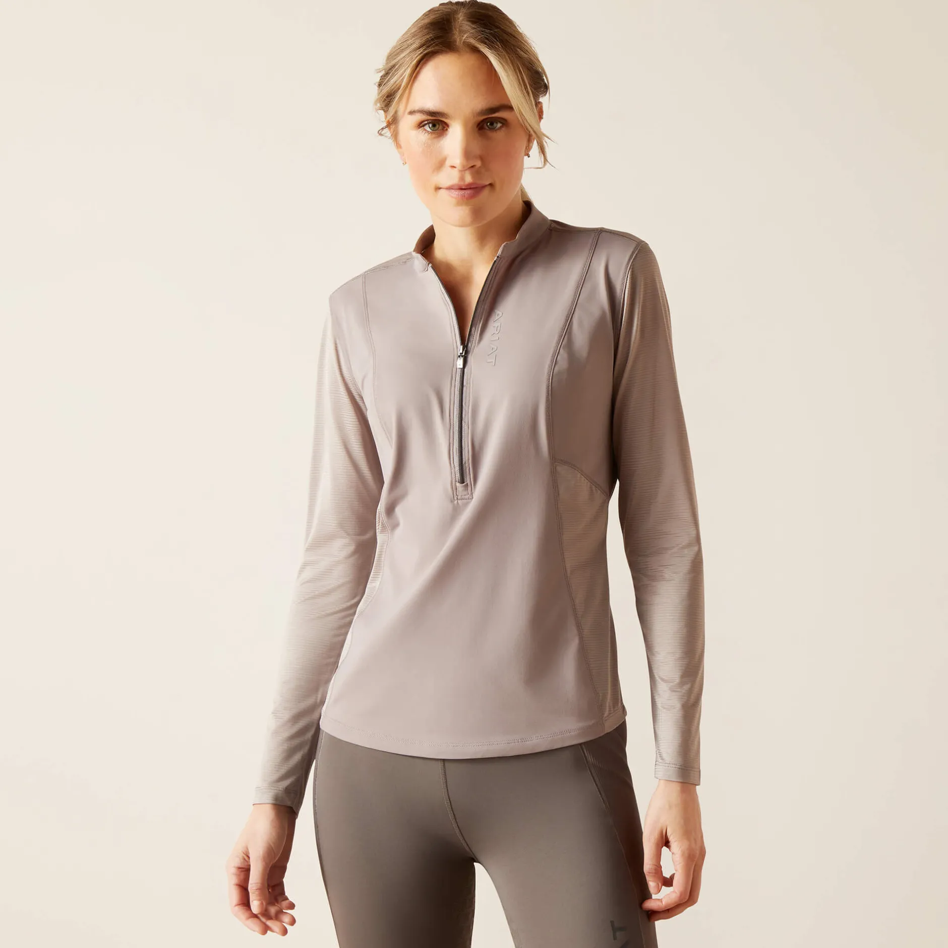 Ariat Oberteile & T-Shirts*Breathe 1/4 Zip Baselayer ZINC