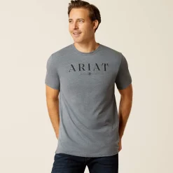 Ariat Oberteile & T-Shirts*B&W Logo T-Shirt ATHLETIC HEATHER