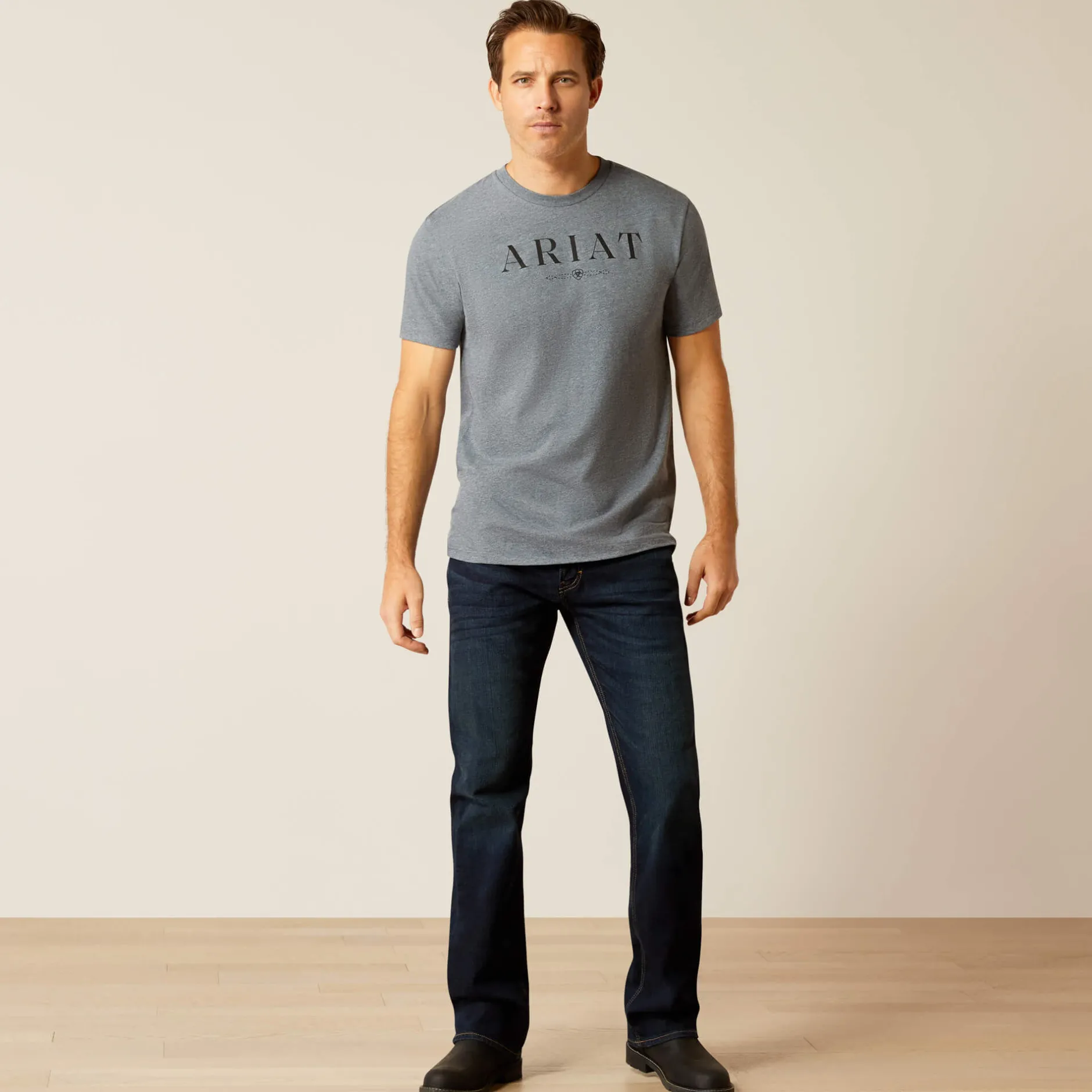 Ariat Oberteile & T-Shirts*B&W Logo T-Shirt ATHLETIC HEATHER