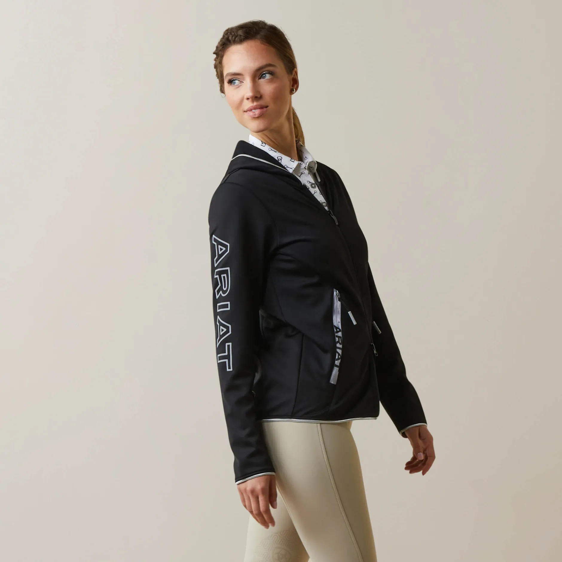 Ariat Sweatshirts & Hoodies*Byron Full Zip Hoodie BLACK