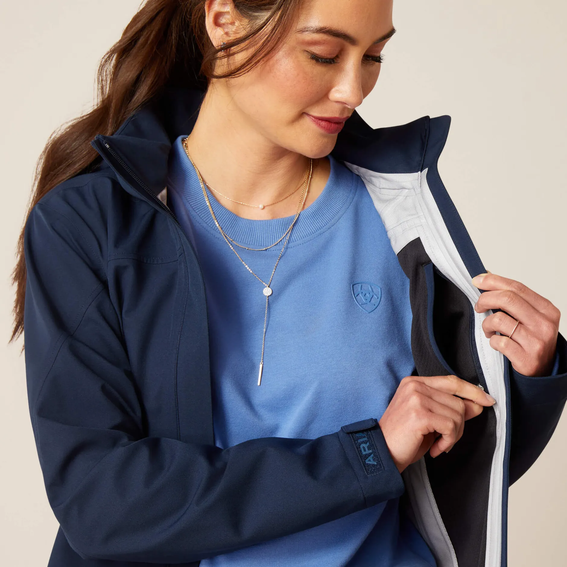 Ariat Oberbekleidung*Coastal Long Waterproof Parka NAVY