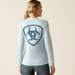 Ariat Oberteile & T-Shirts*Course Seal T-Shirt CERULEAN HEATHER