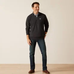 Ariat Sweatshirts & Hoodies*Friday Cotton 1/2 Zip Sweatshirt HEATHER CHARCOAL