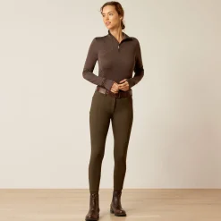 Ariat Oberteile & T-Shirts*Gridwork 1/4 Zip Baselayer MOLE HEATHER