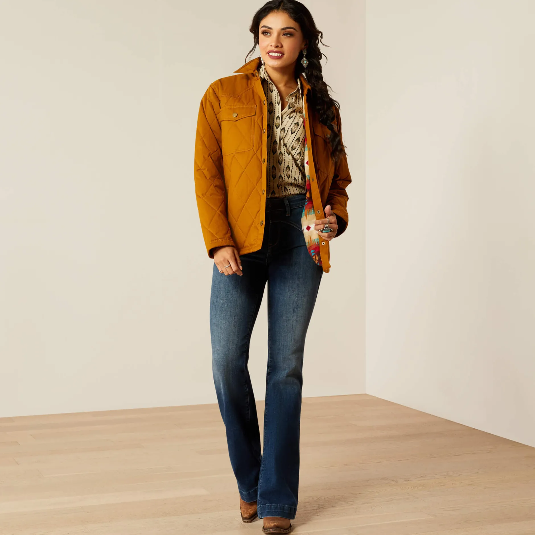 Ariat Jacken|Oberbekleidung*Grizzly Quilted Barn Jacket CHESTNUT HORSE