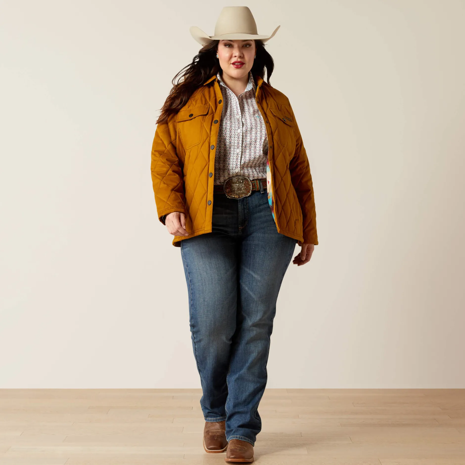 Ariat Jacken|Oberbekleidung*Grizzly Quilted Barn Jacket CHESTNUT HORSE