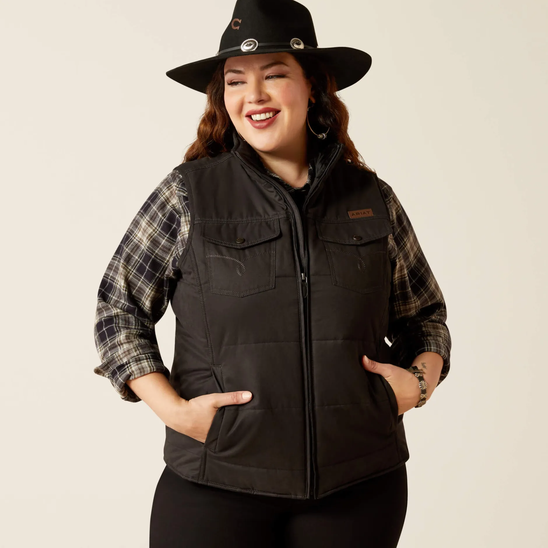 Ariat Jacken|Oberbekleidung*Grizzly Quilted Gilet BLACK