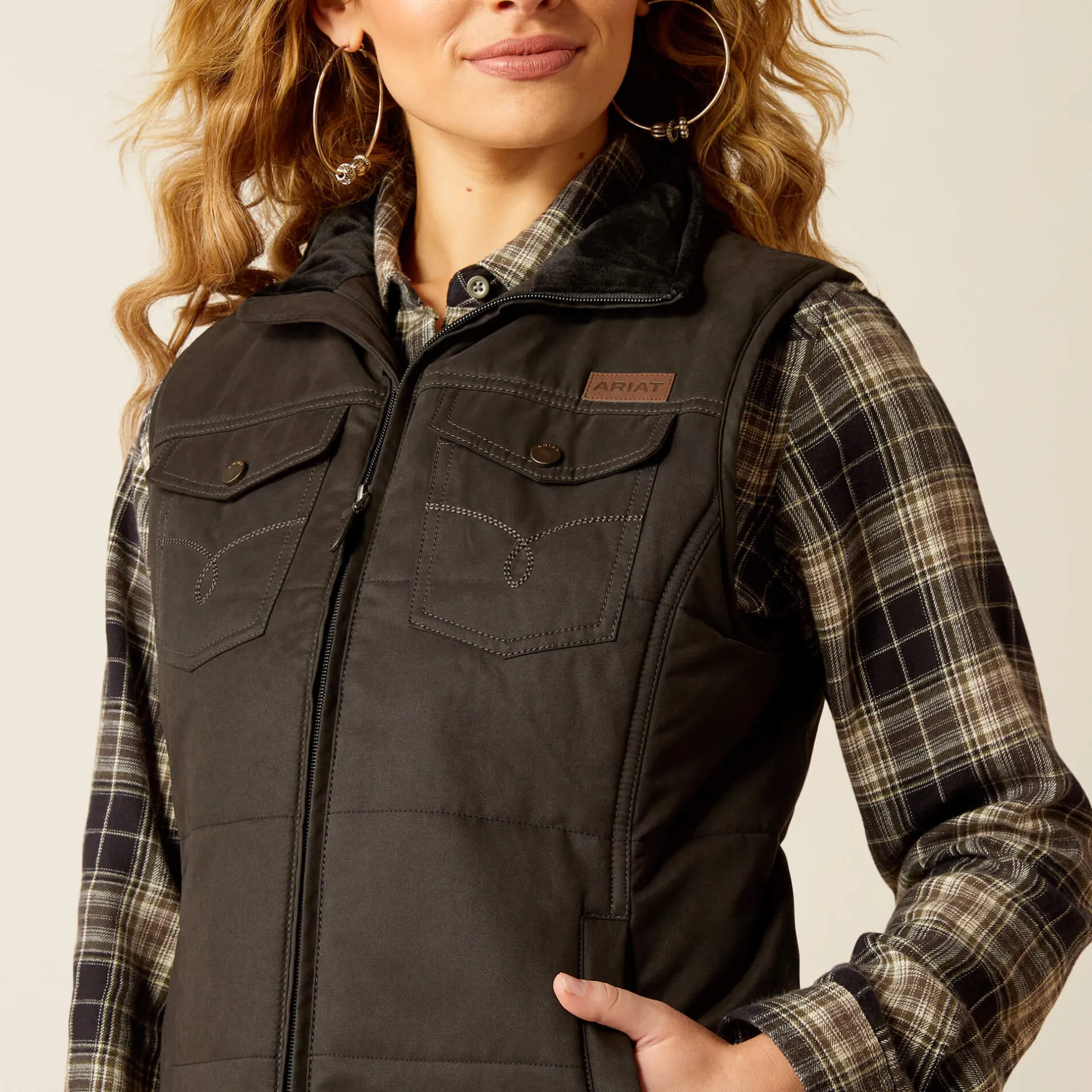 Ariat Jacken|Oberbekleidung*Grizzly Quilted Gilet BLACK