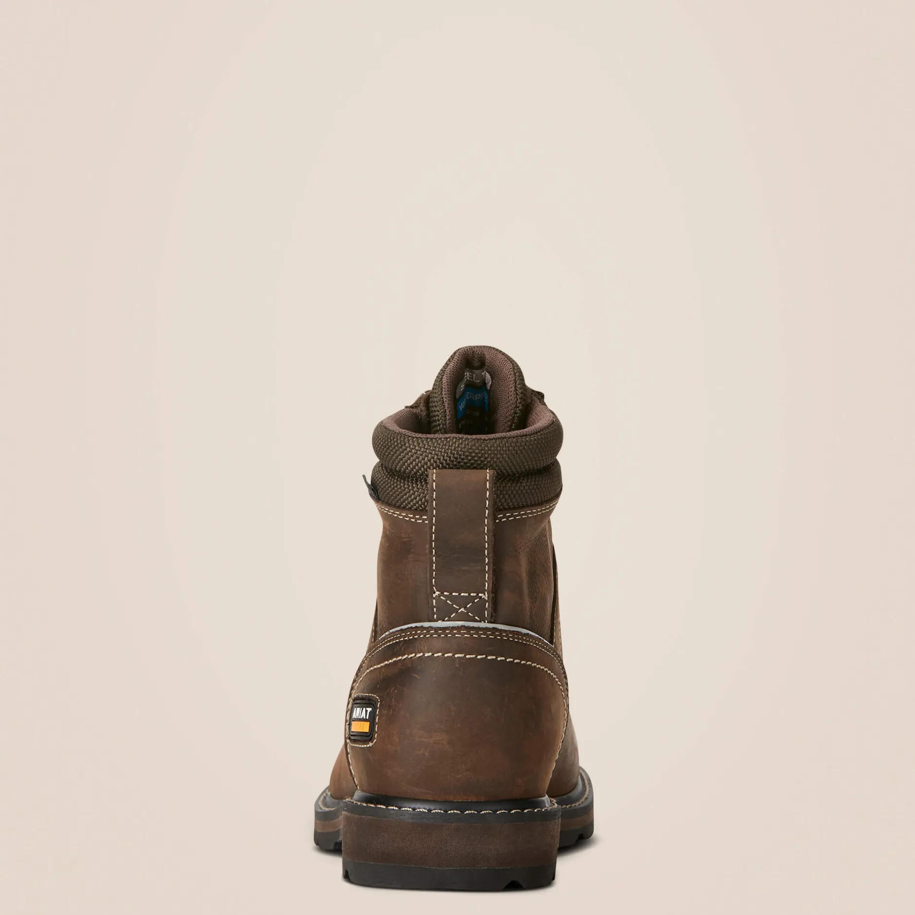 Ariat Arbeitsschuhe Zum Schnüren|Wasserdichte Schuhe*Groundbreaker 6" Lace Steel Toe Waterproof Work Boot DARK BROWN