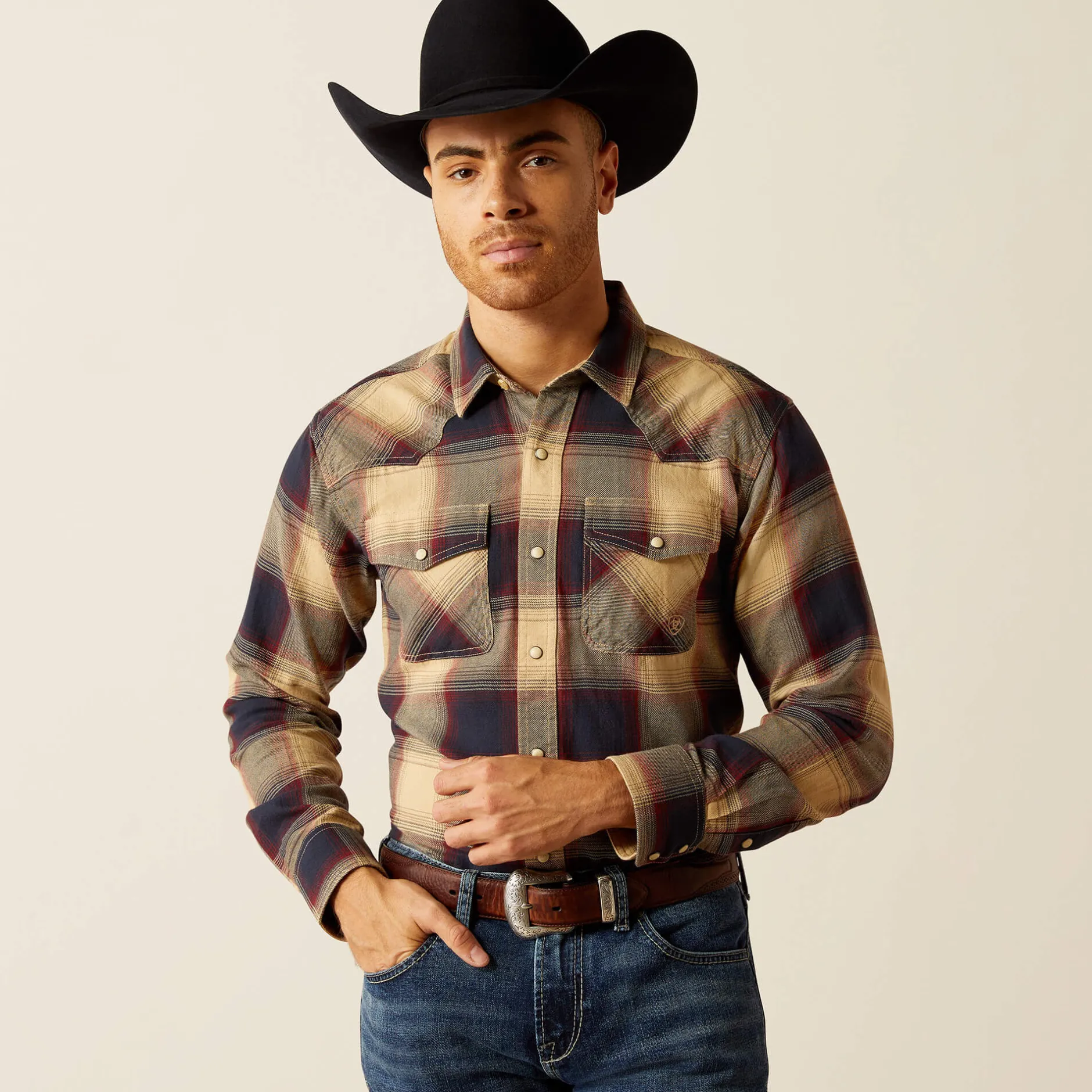 Ariat Westernhemden|Oberteile & T-Shirts*Hale Retro Fit Western Shirt PALE KHAKI