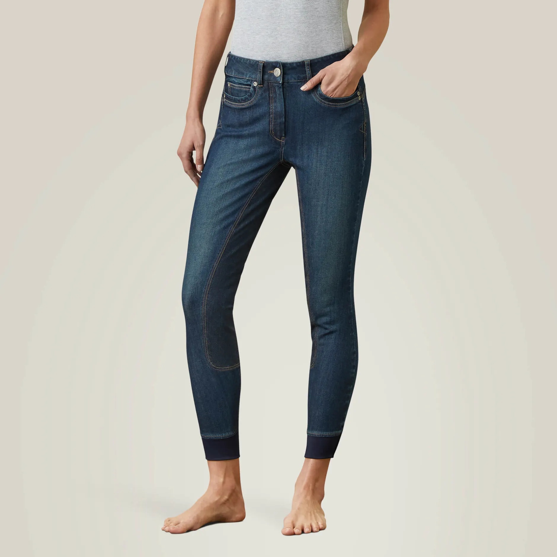 Ariat Reithosen- & Leggings*Halo Denim Full Seat Breech MARINE