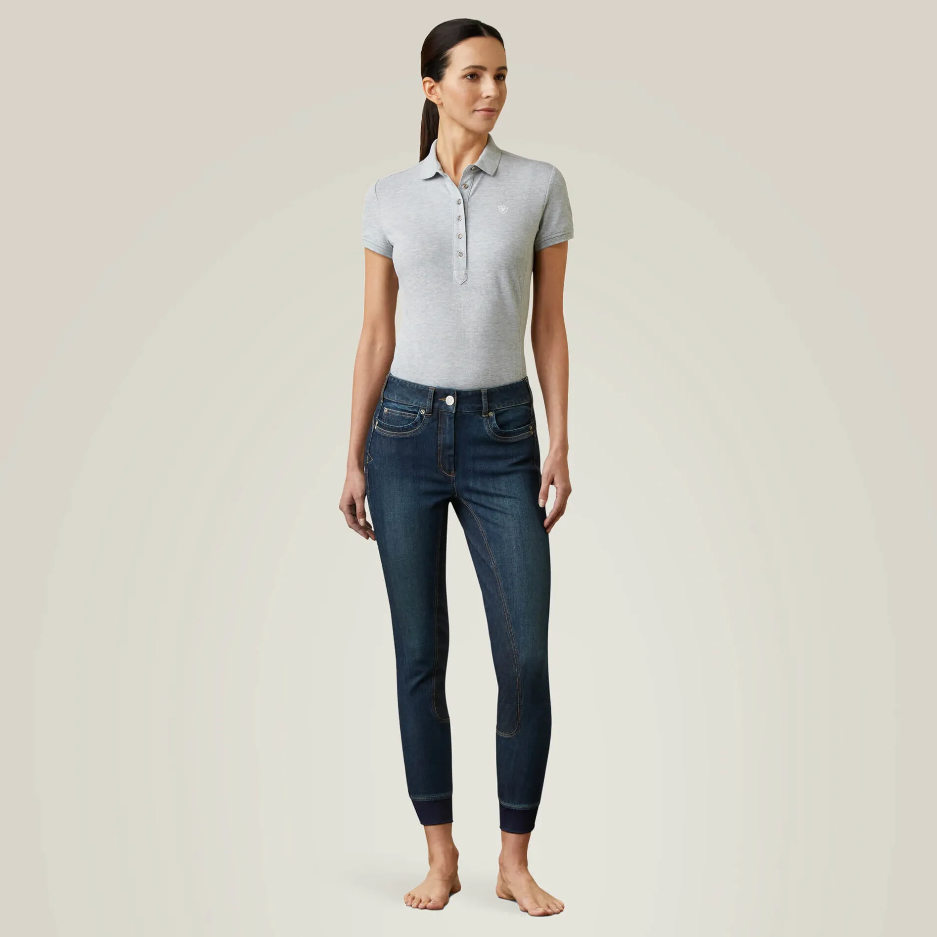 Ariat Reithosen- & Leggings*Halo Denim Full Seat Breech MARINE