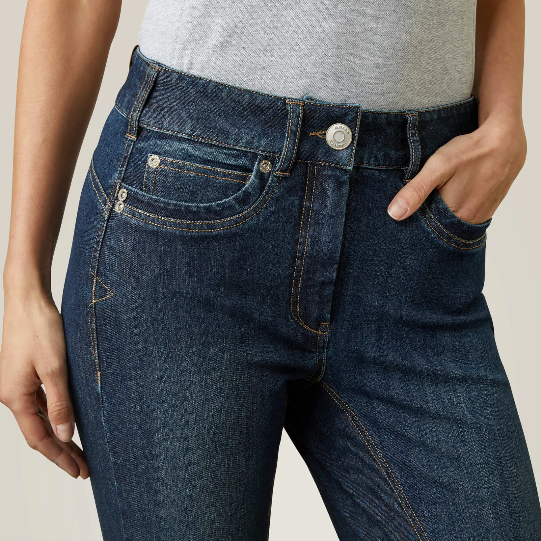Ariat Reithosen- & Leggings*Halo Denim Full Seat Breech MARINE