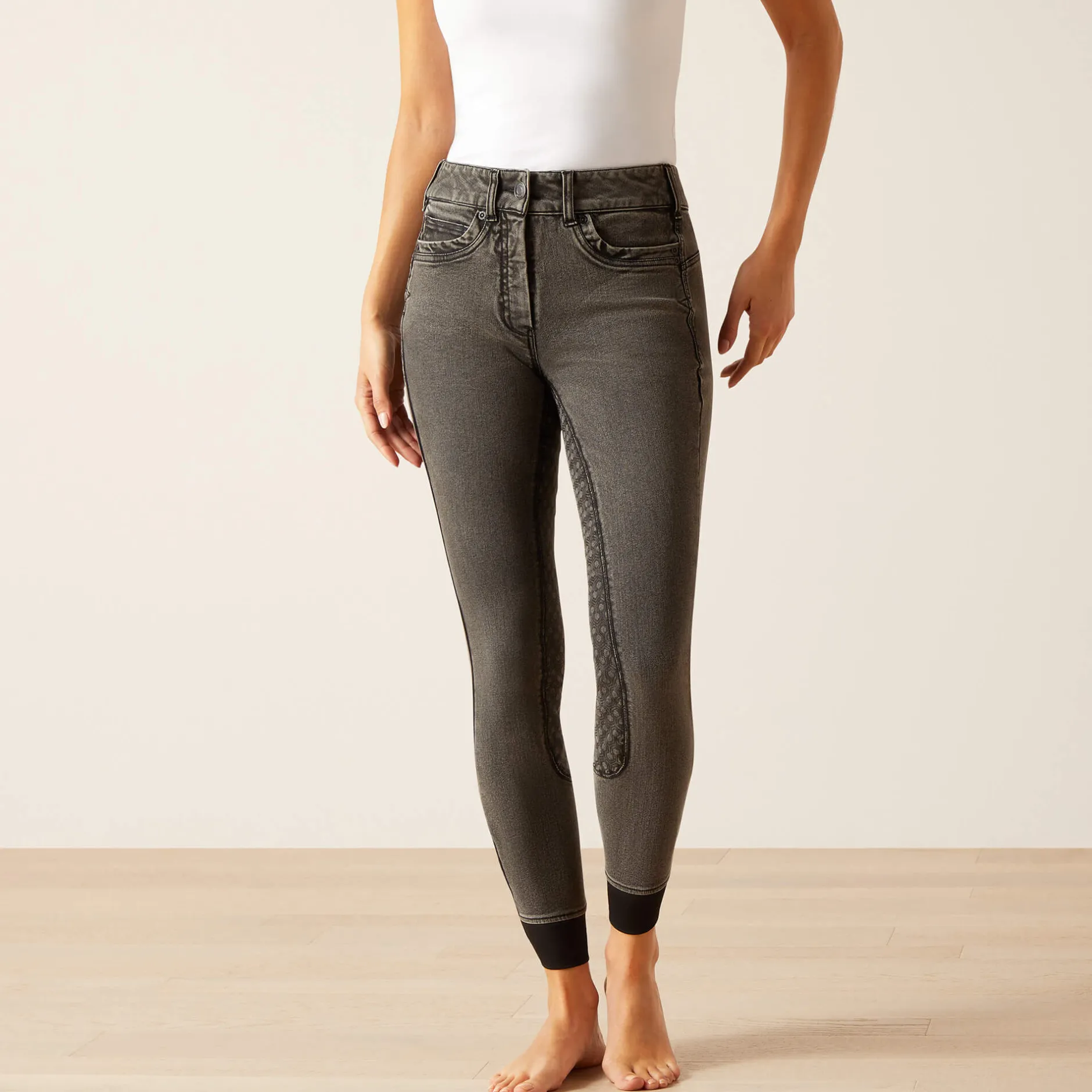 Ariat Reithosen- & Leggings*Halo G Denim Full Seat Breech GREY RINSE