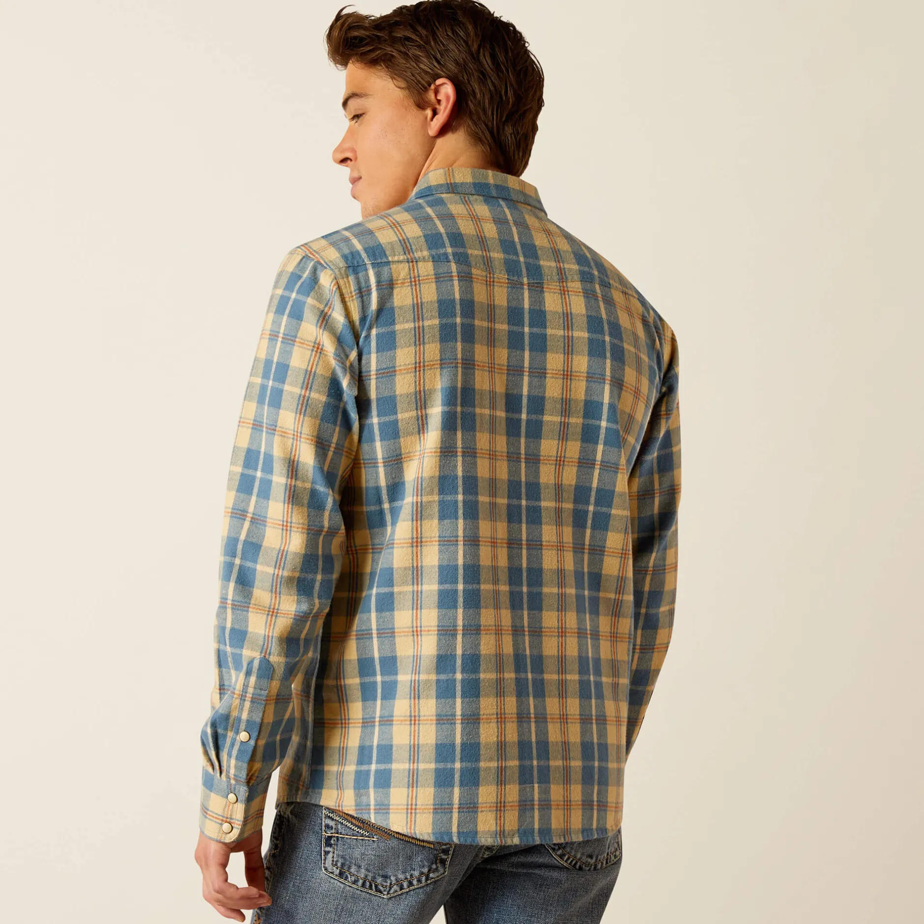 Ariat Westernhemden|Oberteile & T-Shirts*Harlem Retro Fit Western Shirt PALE KHAKI