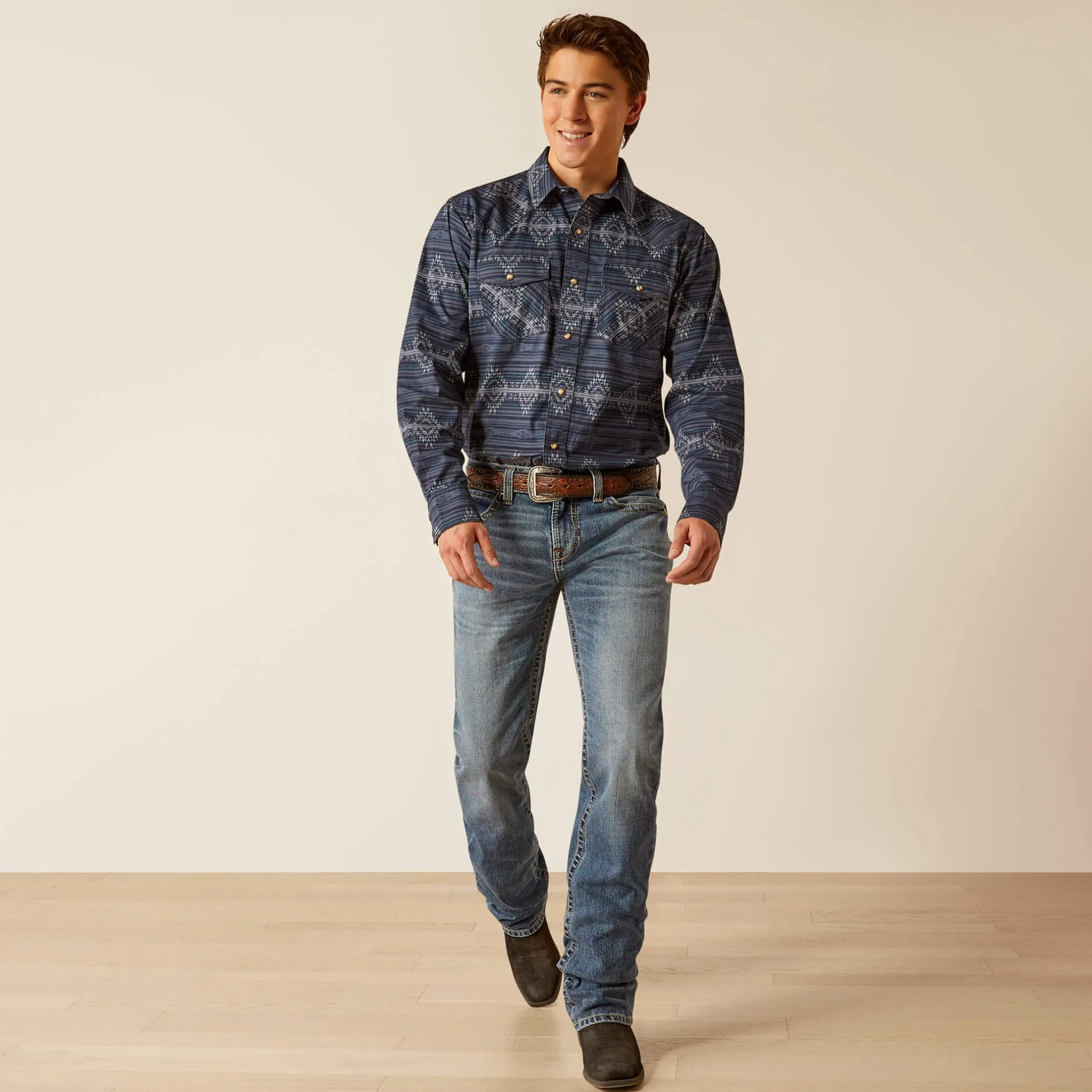 Ariat Westernhemden|Oberteile & T-Shirts*Haze Retro Fit Western Shirt MOOD INDIGO
