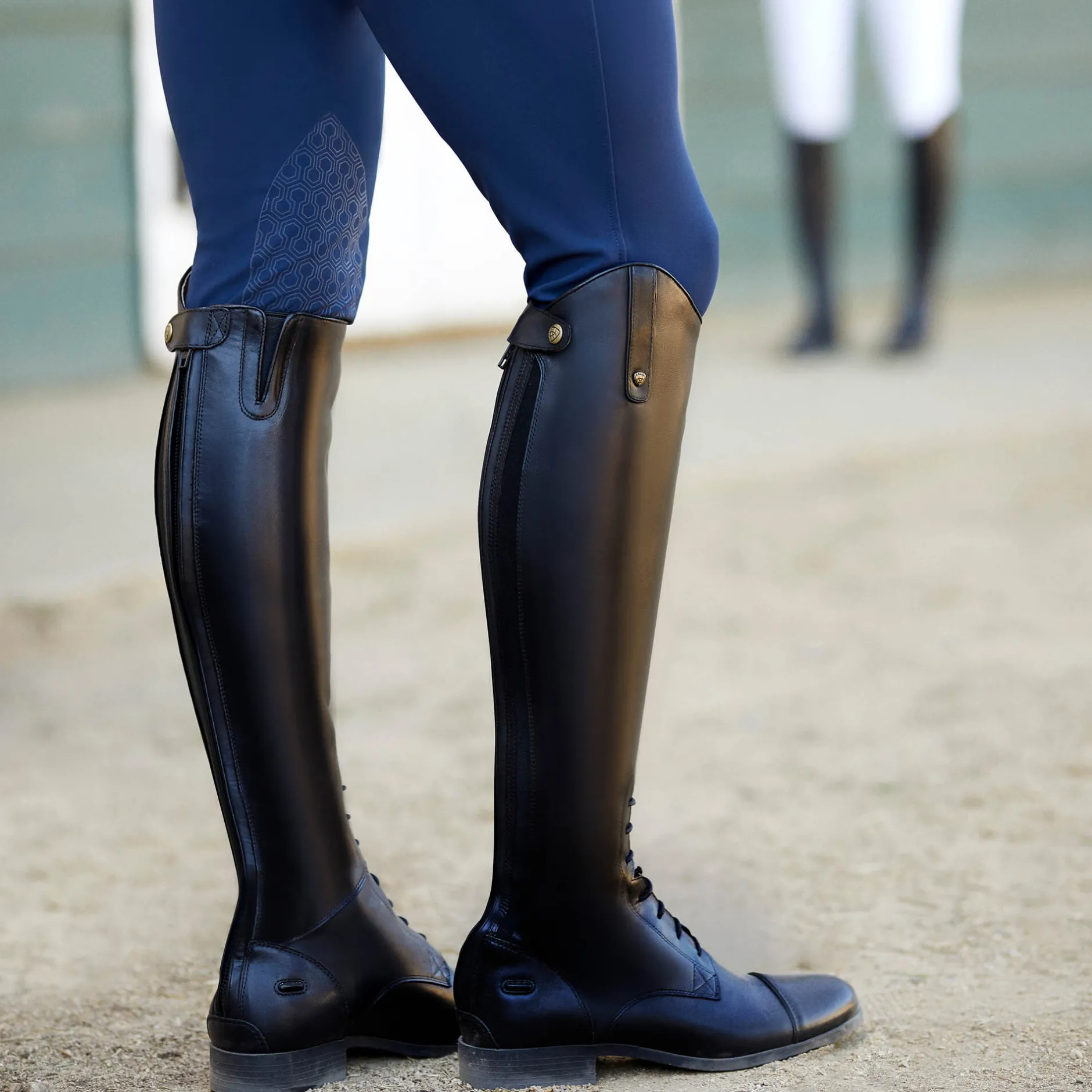 Ariat Reiten*Heritage Contour Field Zip Tall Riding Boot BLACK