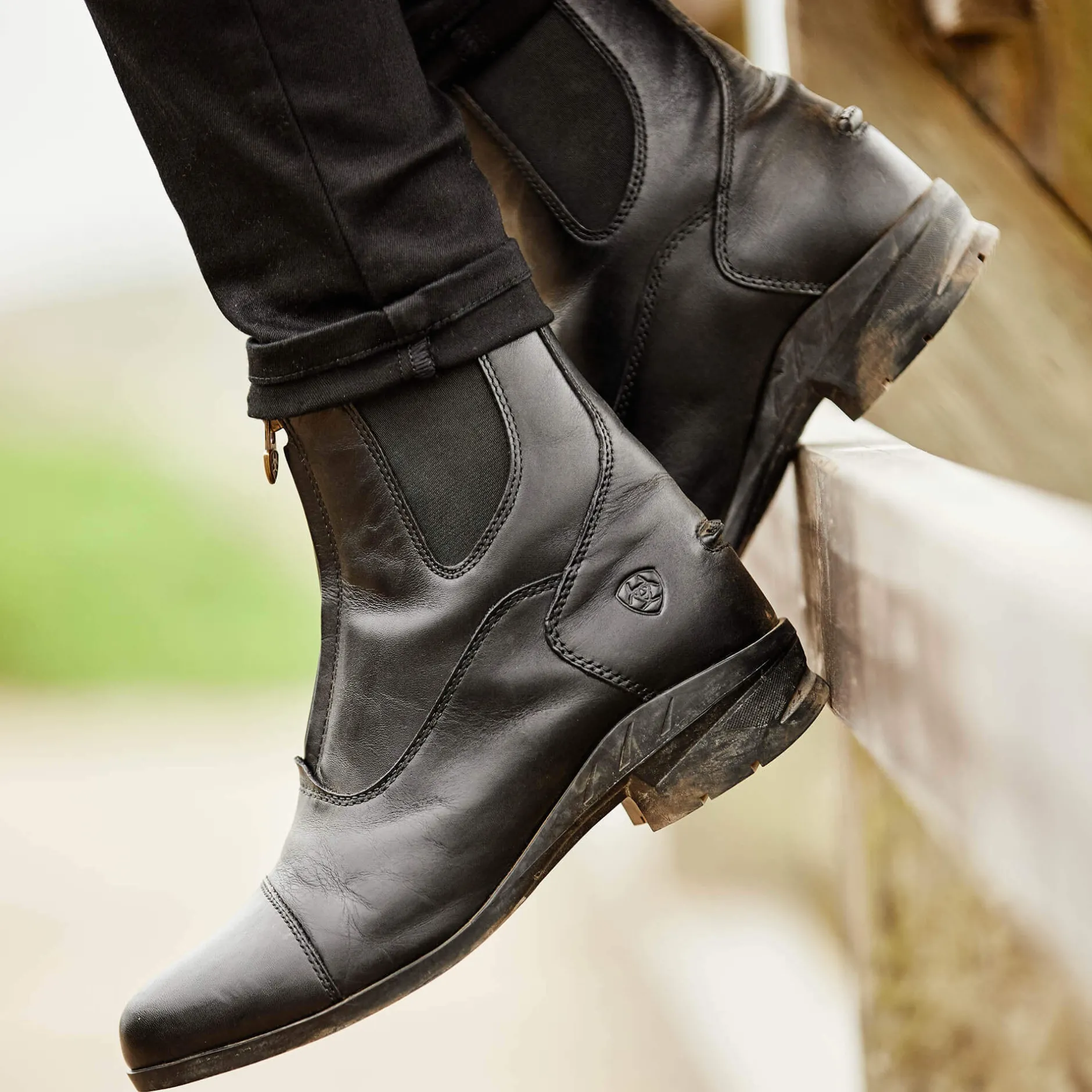 Ariat Wasserdichte Schuhe|Reiten*Heritage IV Zip Waterproof Paddock Boot BLACK