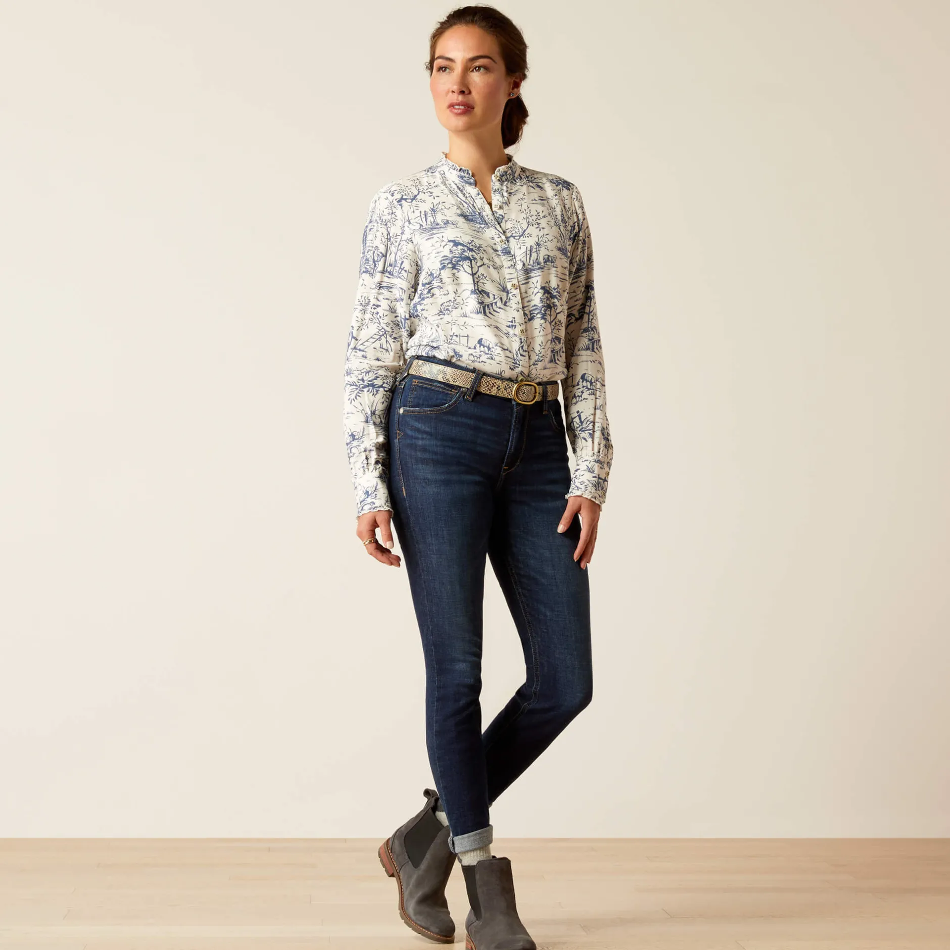 Ariat Denim|Denim*High Rise Bridle Skinny Jeans PUERTO RICO
