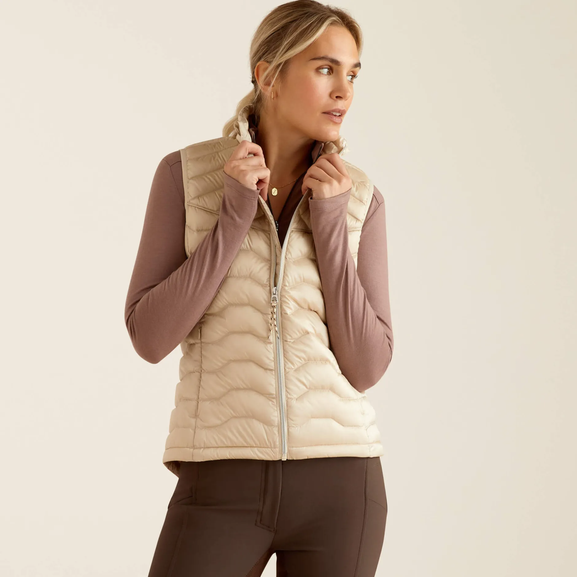 Ariat Oberbekleidung*Ideal Down Gilet IRIDESCENT SUMMER SAND