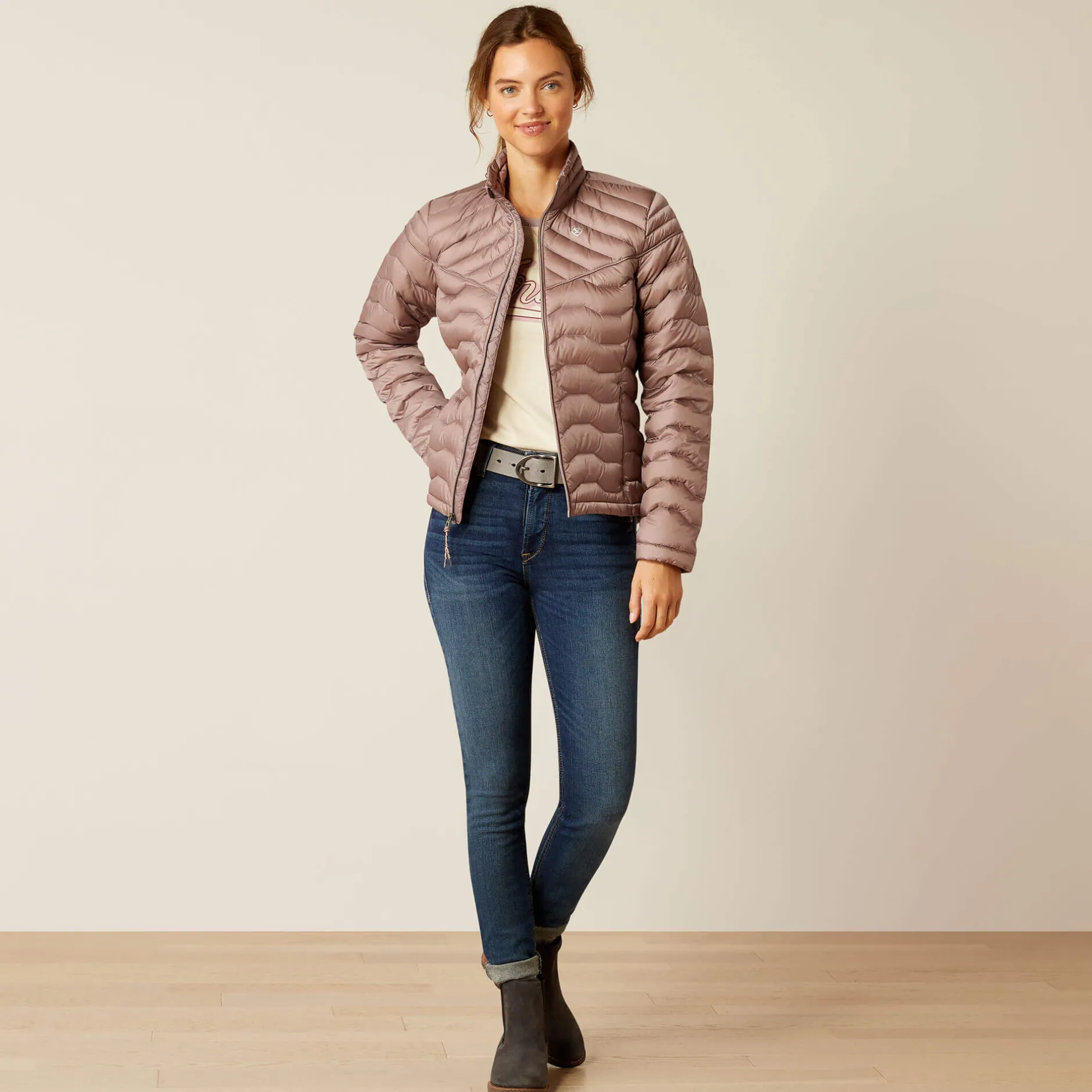 Ariat Oberbekleidung*Ideal Down Insulated Jacket PURPLE DOVE