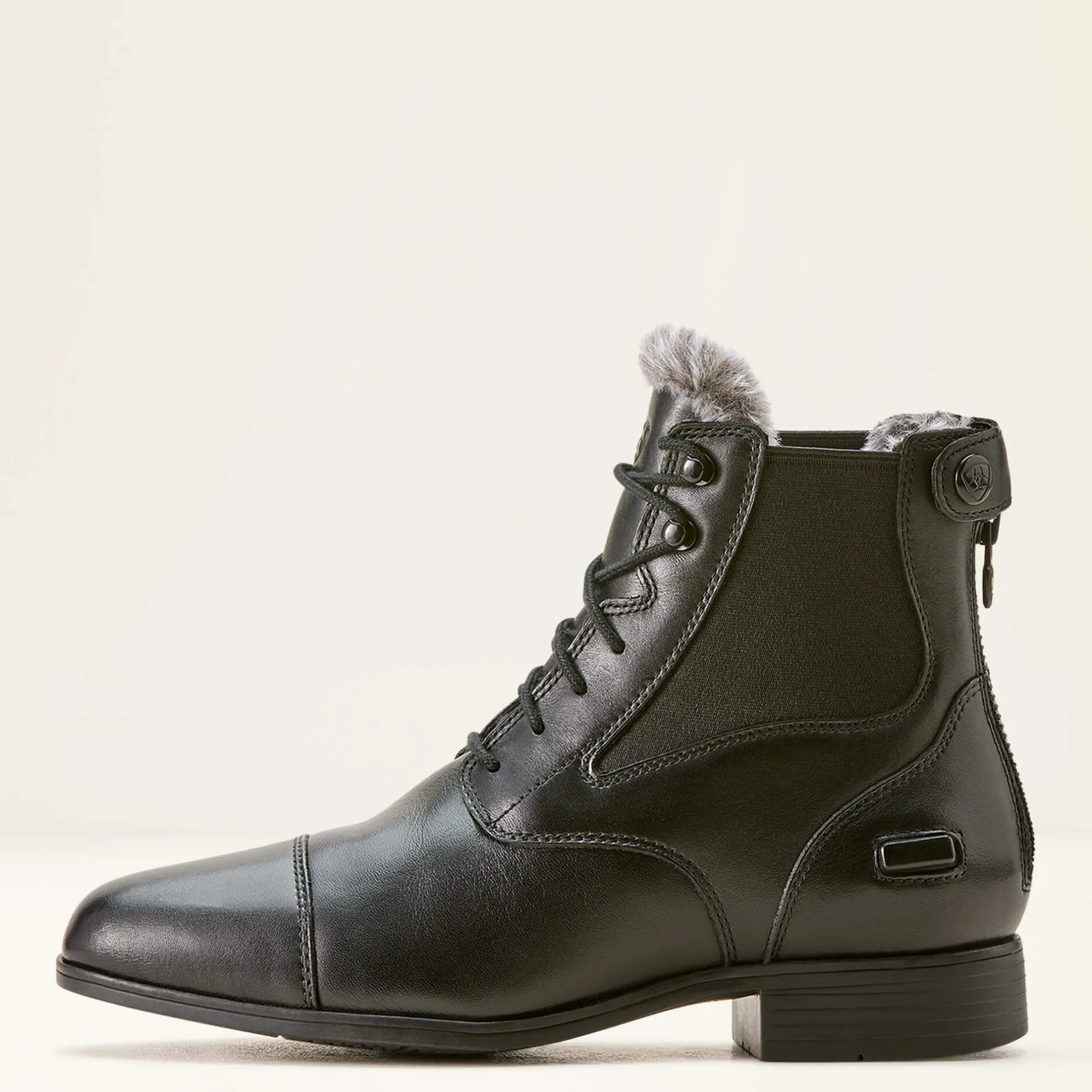 Ariat Reiten*Kendall Back Zip Sherpa Paddock Boot BLACK