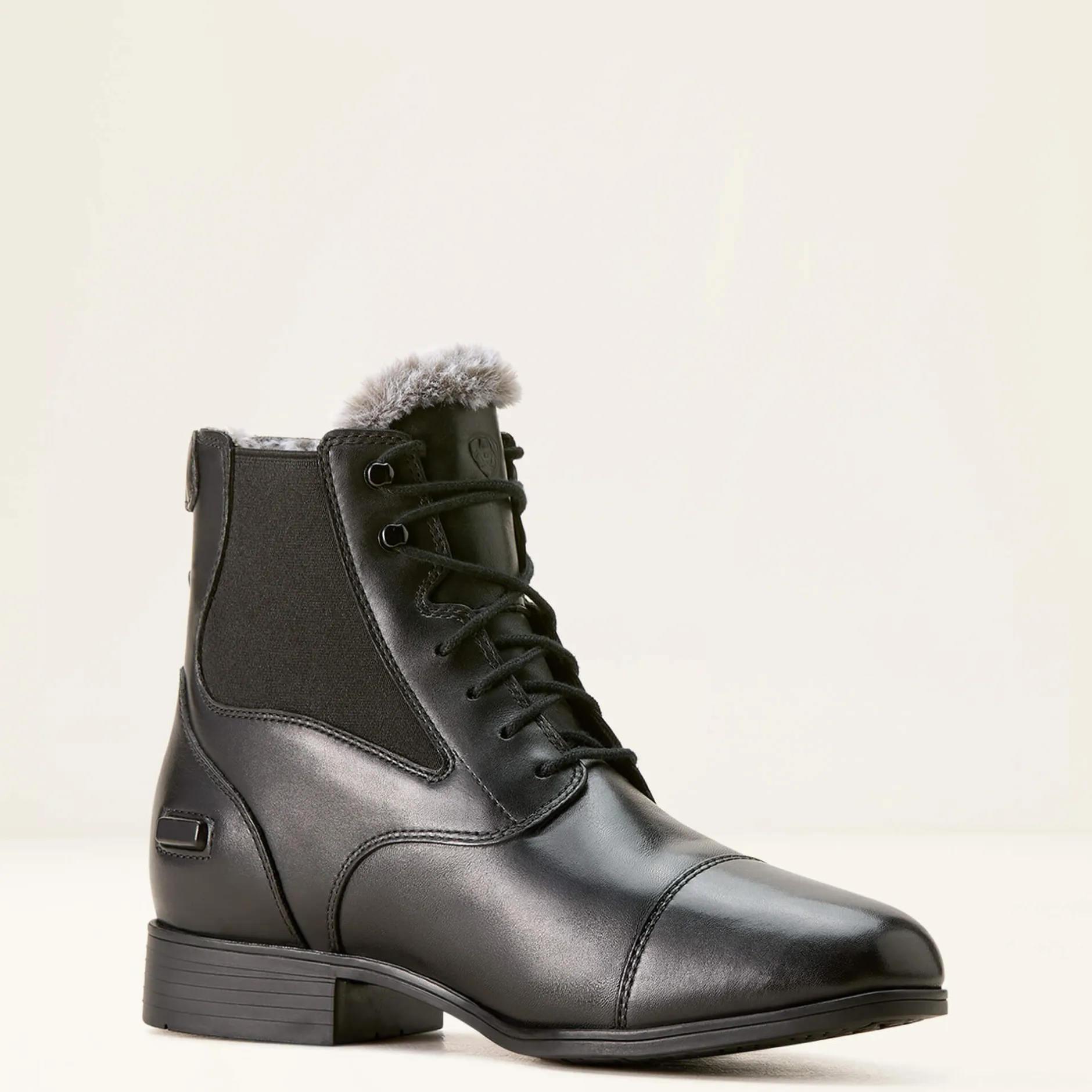 Ariat Reiten*Kendall Back Zip Sherpa Paddock Boot BLACK