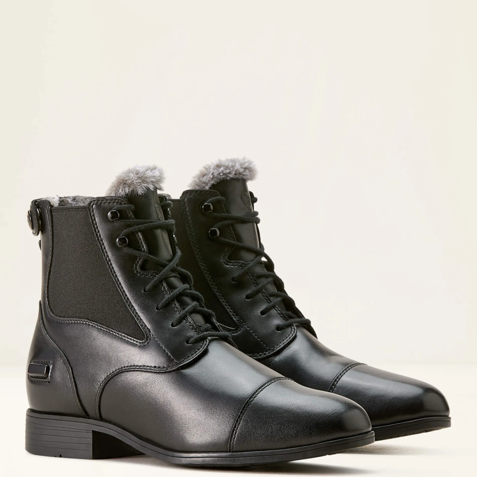 Ariat Reiten*Kendall Back Zip Sherpa Paddock Boot BLACK