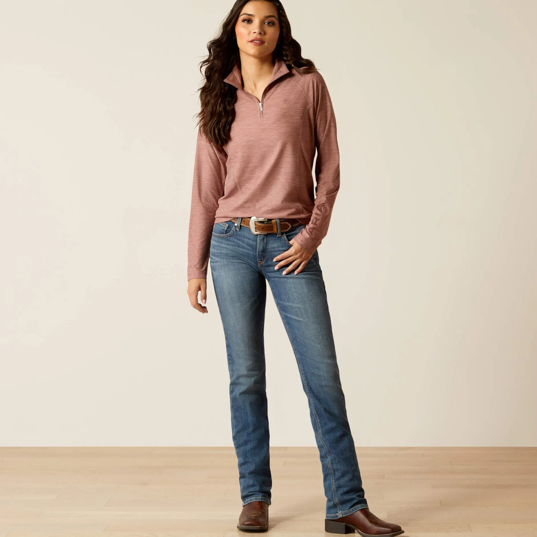Ariat Oberteile & T-Shirts*Laguna 2.0 1/4 Zip Top TWILIGHT MAUVE