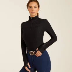 Ariat Oberteile & T-Shirts*Lowell 3.0 1/4 Zip Baselayer BLACK