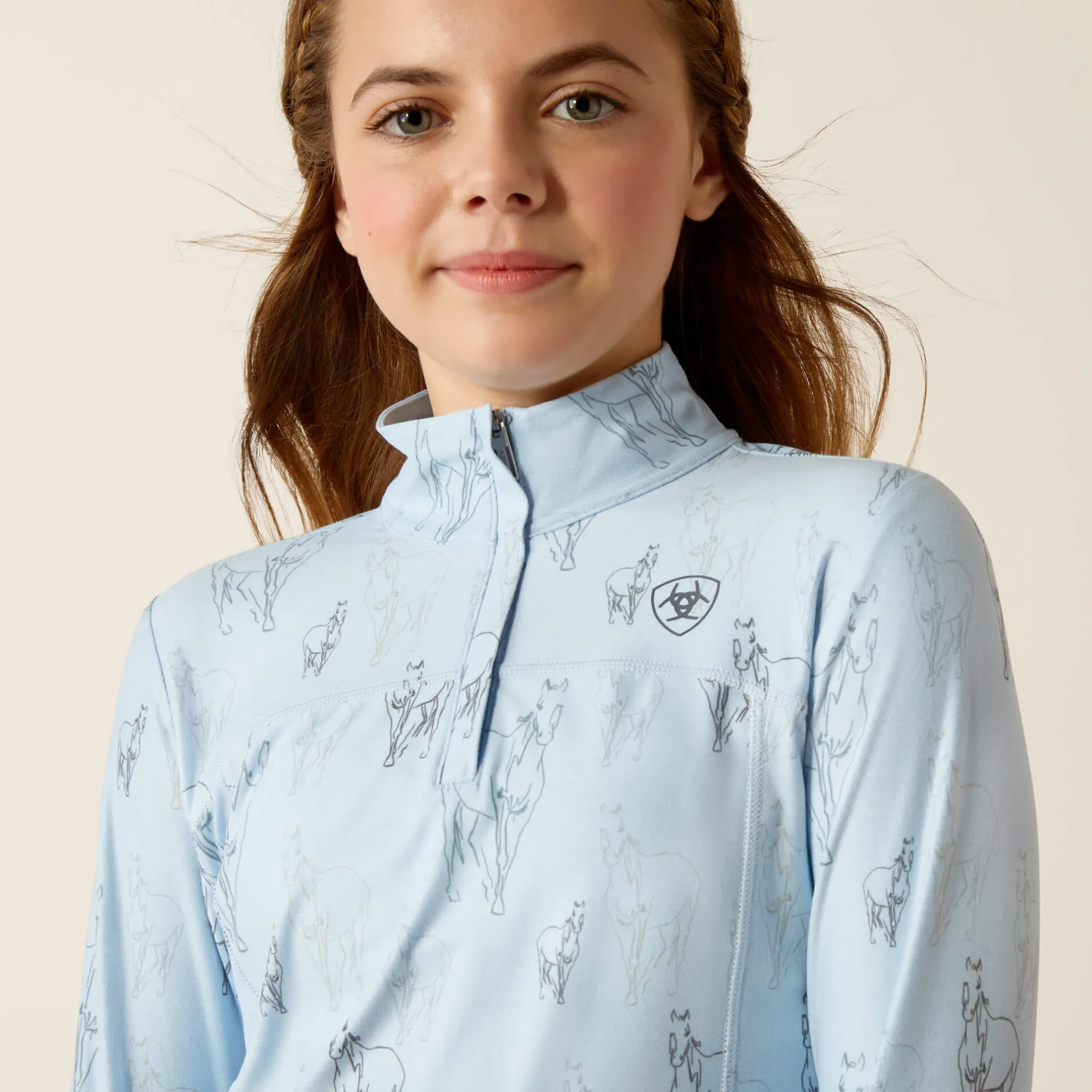 Ariat Oberteile & T-Shirts*Lowell 3.0 1/4 Zip Baselayer SKETCH HORSE