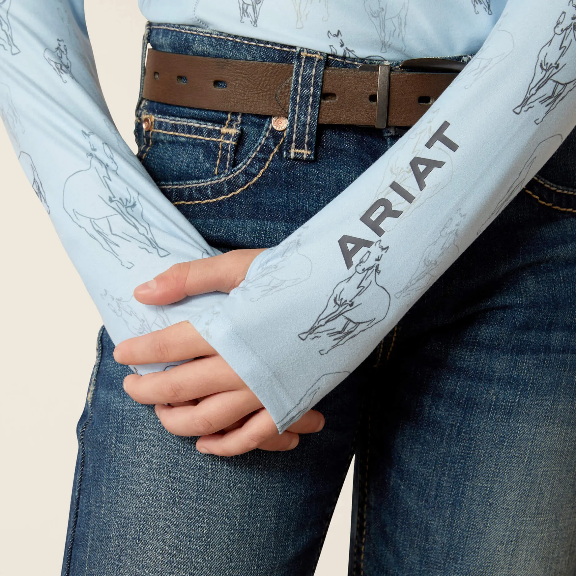 Ariat Oberteile & T-Shirts*Lowell 3.0 1/4 Zip Baselayer SKETCH HORSE