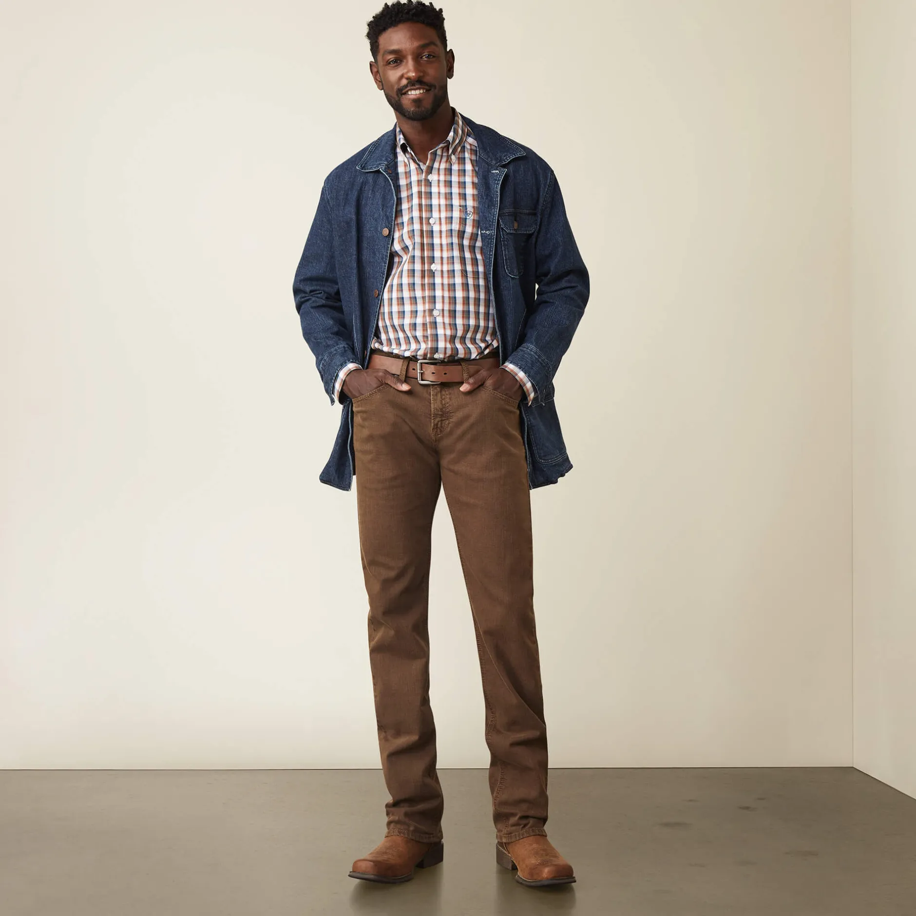 Ariat Denim|Denim*M7 Grizzly Straight Jean PEAT