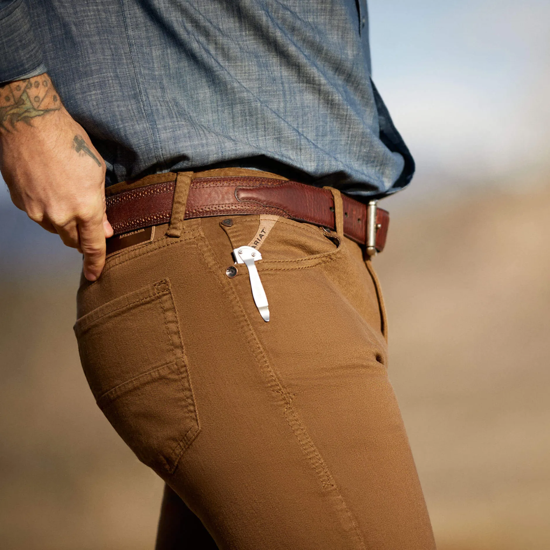 Ariat Denim|Denim*M7 Grizzly Straight Jean PEAT