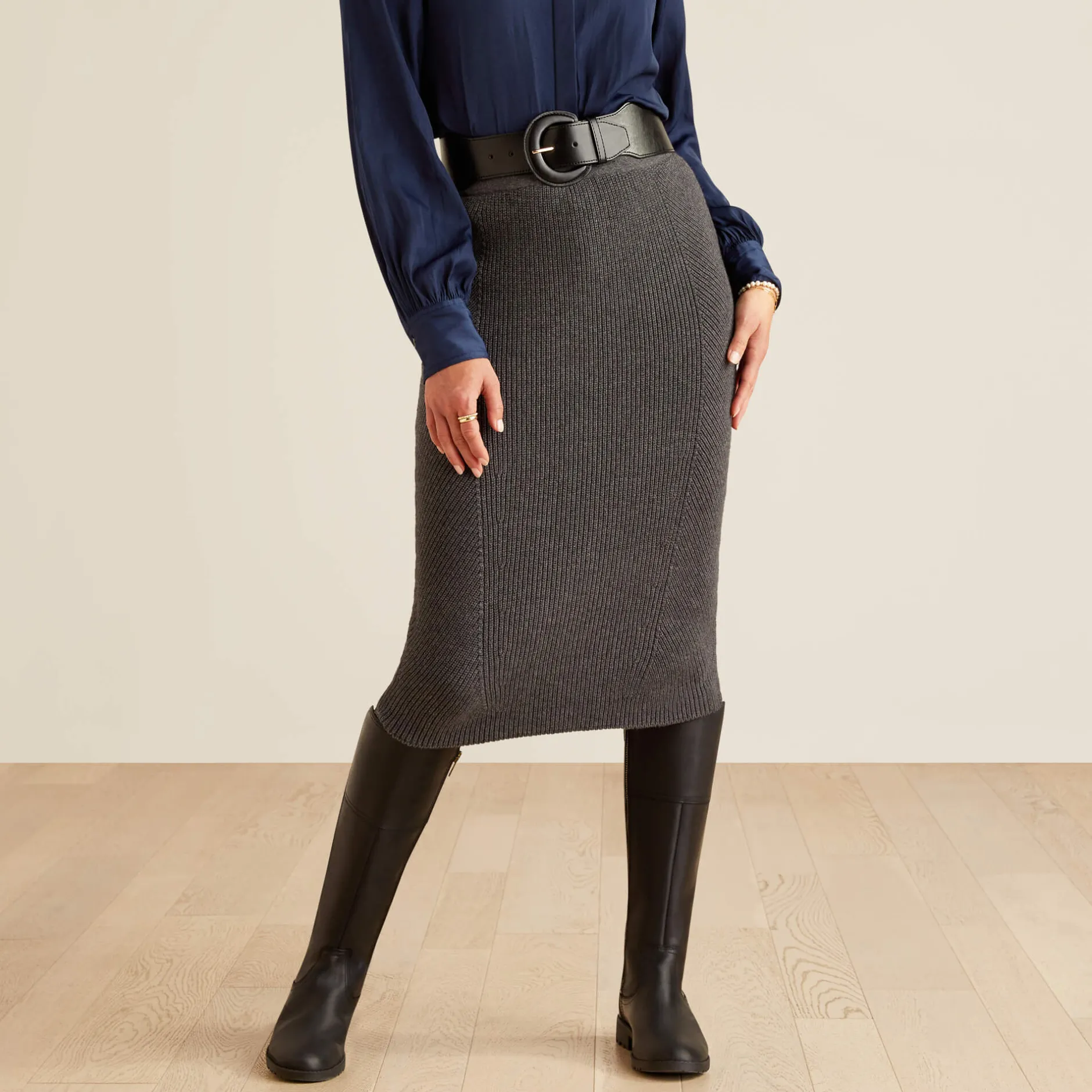 Ariat Strickmode & Cardigans|Kleider & Röcke*Malvern Skirt CHARCOAL