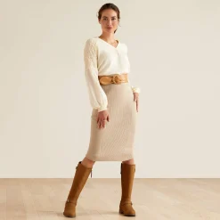 Ariat Kleider & Röcke|Strickmode & Cardigans*Malvern Skirt OATMEAL HEATHER