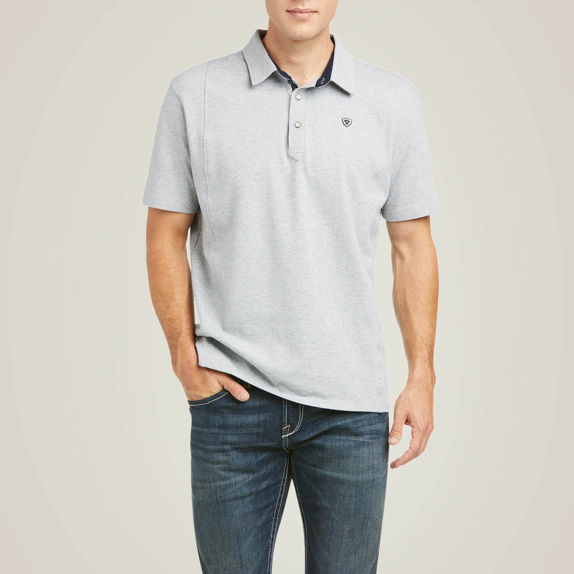 Ariat Oberteile & T-Shirts*Medal Polo Shirt HEATHER GRAY