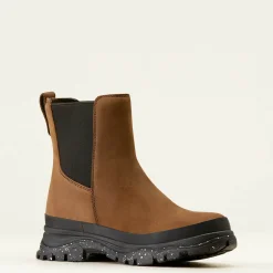 Ariat Wasserdichte Schuhe|Wanderschuhe*Moresby Waterproof Chelsea Boot OILY DISTRESSED BROWN
