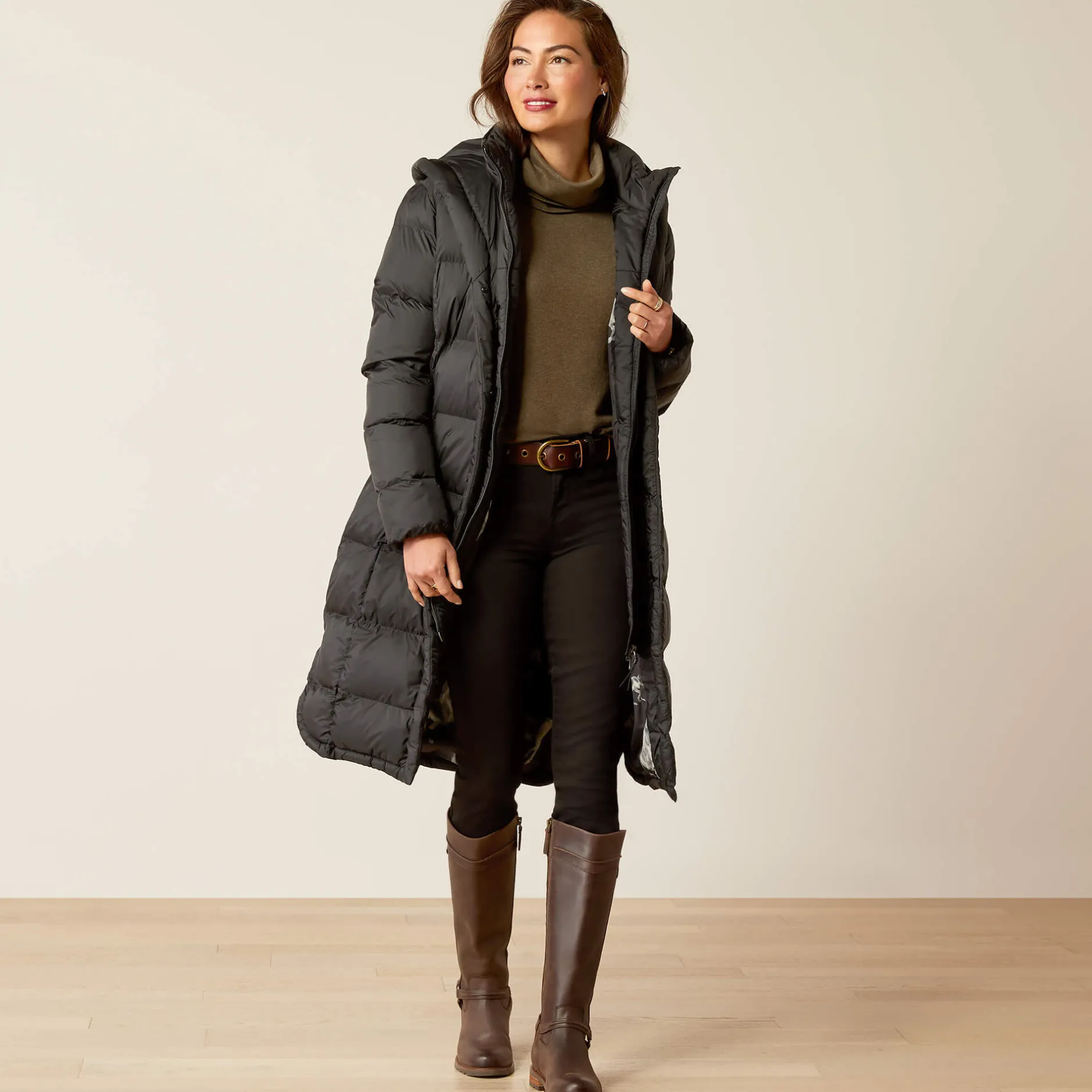 Ariat Oberbekleidung*Norfolk Long Insulated Puffa Coat BLACK