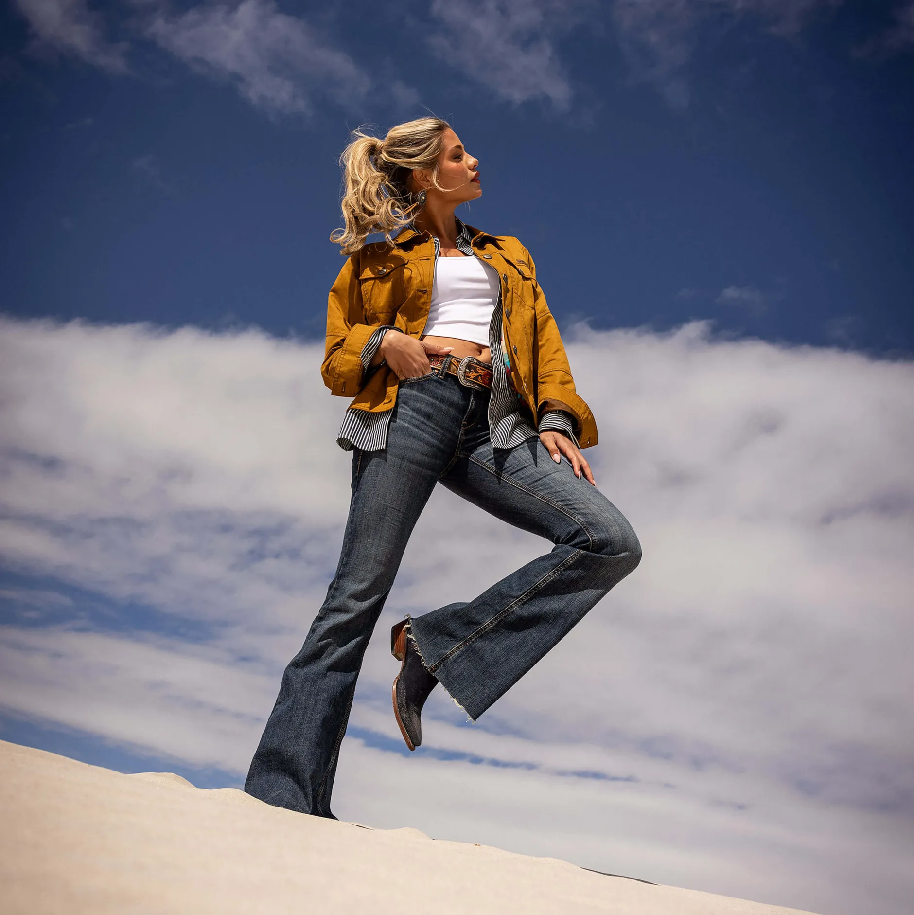 Ariat Denim|Denim*Perfect Rise Kallie Flare Jeans FLORIDA